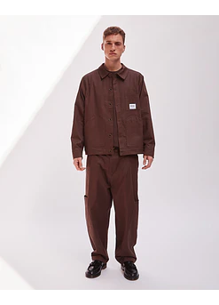 CHAQUETA AWAKI CROP MOCA