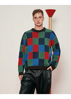 SWEATER PIXEL BOLD COLOR