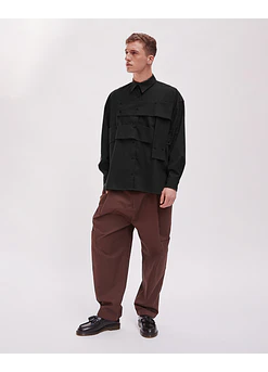 CAMISA TRAMA NEGRA