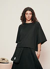 POLERA ANKA BOXY ACANALADO NEGRO 1
