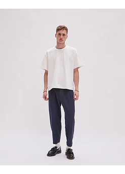PANTALON OM STRIP MARINO