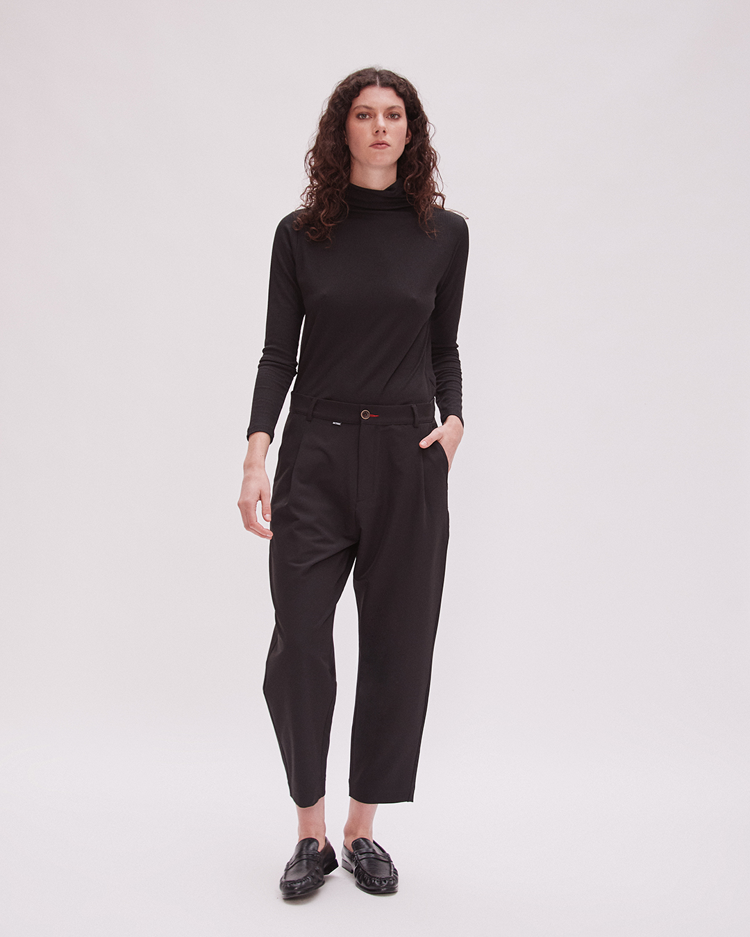 PANTALON OM STRIP NEGRO 2