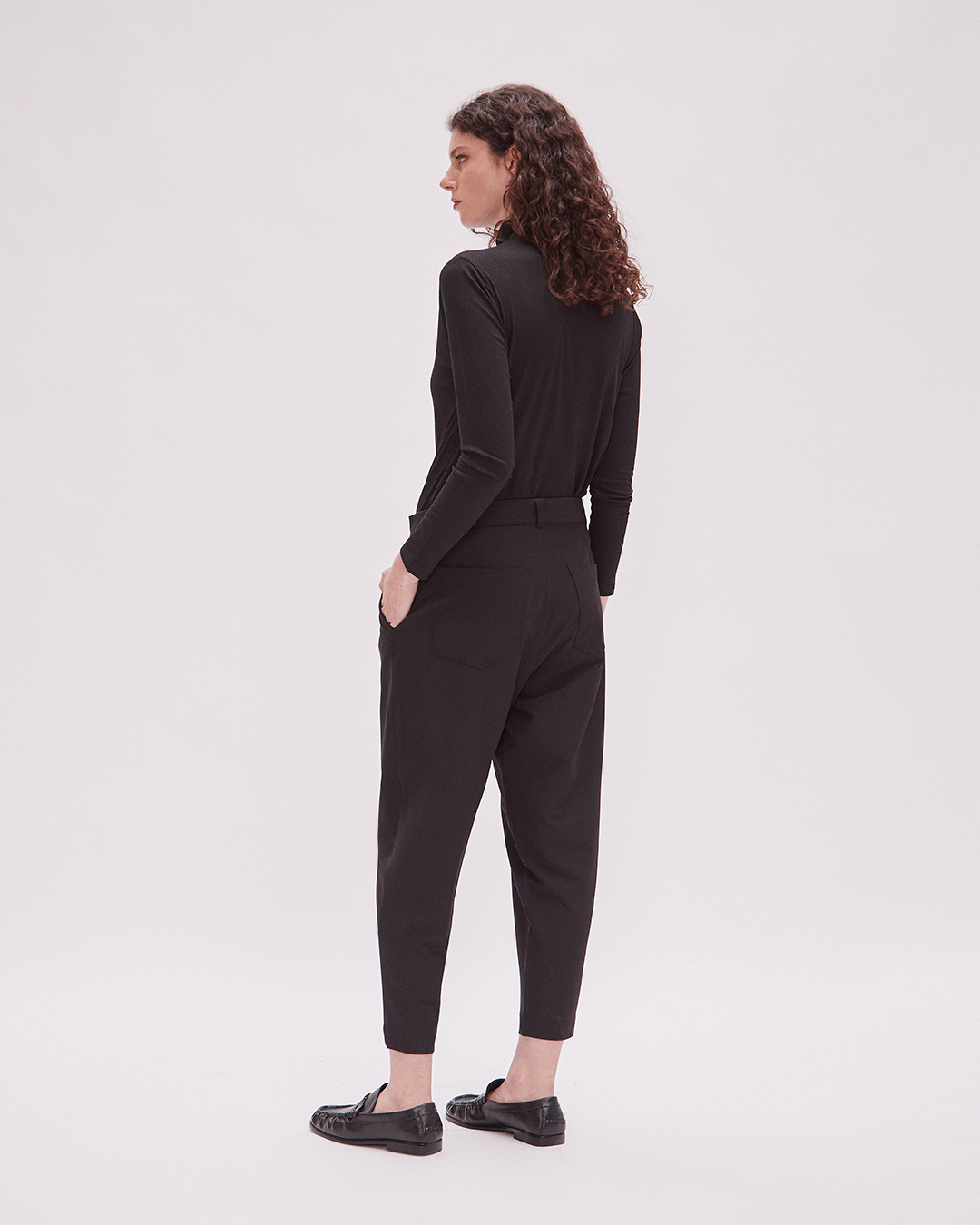PANTALON OM STRIP NEGRO 5