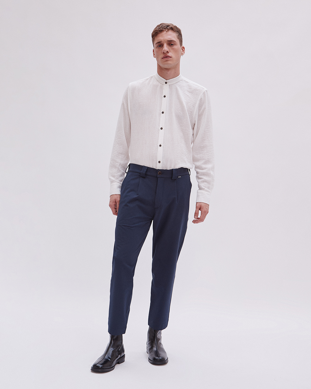 PANTALON NEGU STRIP MARINO 1