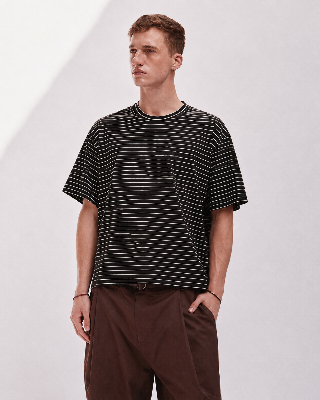 POLERA ATIQ STRIPES BW 1