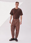 PANTALON RUMI TARTÁN MOCA 1