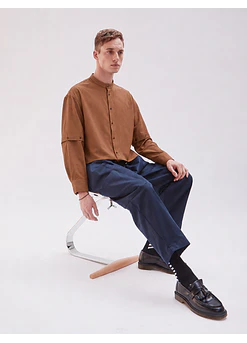CAMISA ADJUST ME CROP MAO MOCA 