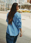 CAMISA MANA STRIPES CYAN 4