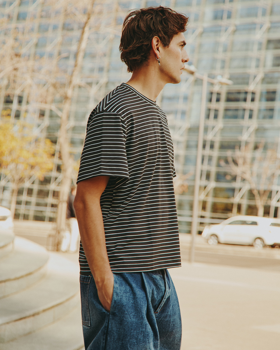 POLERA ATIQ STRIPES BW 5