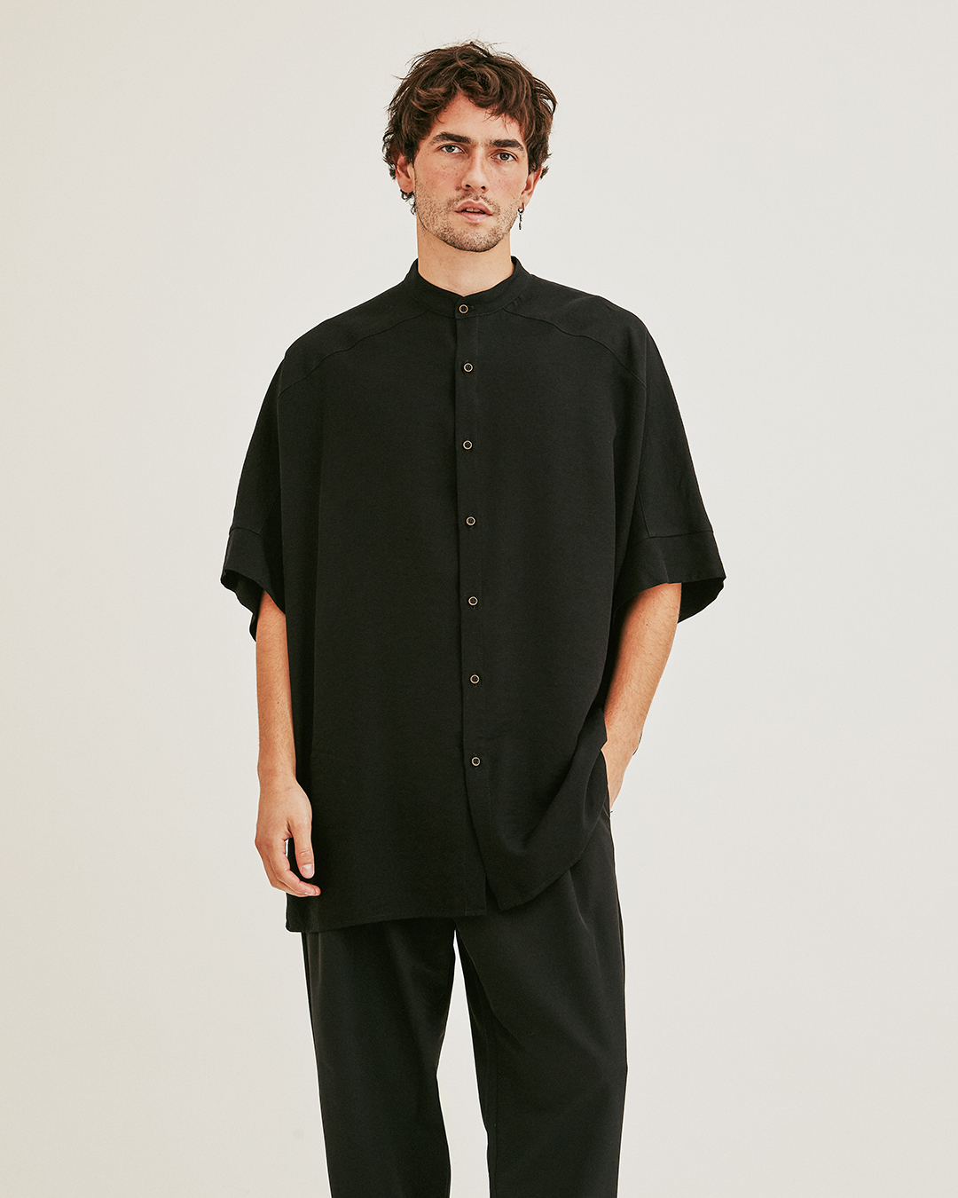 CAMISA ALBAR TWILL NEGRO 7