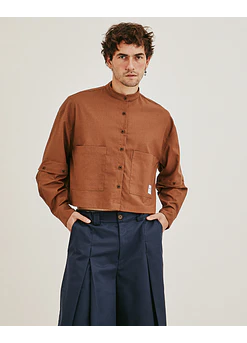 CAMISA ADJUST ME CROP MAO MOCA 