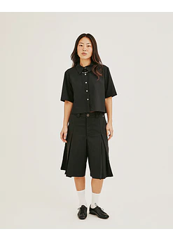 CAMISA WAY CROP CARBÓN 9010