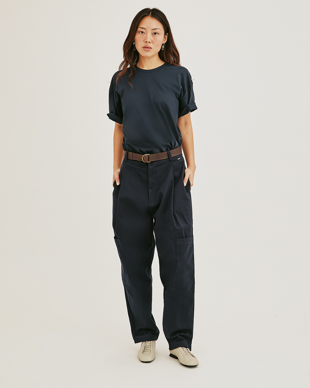 PANTALON RUMI UTILITARIO MARINO 2
