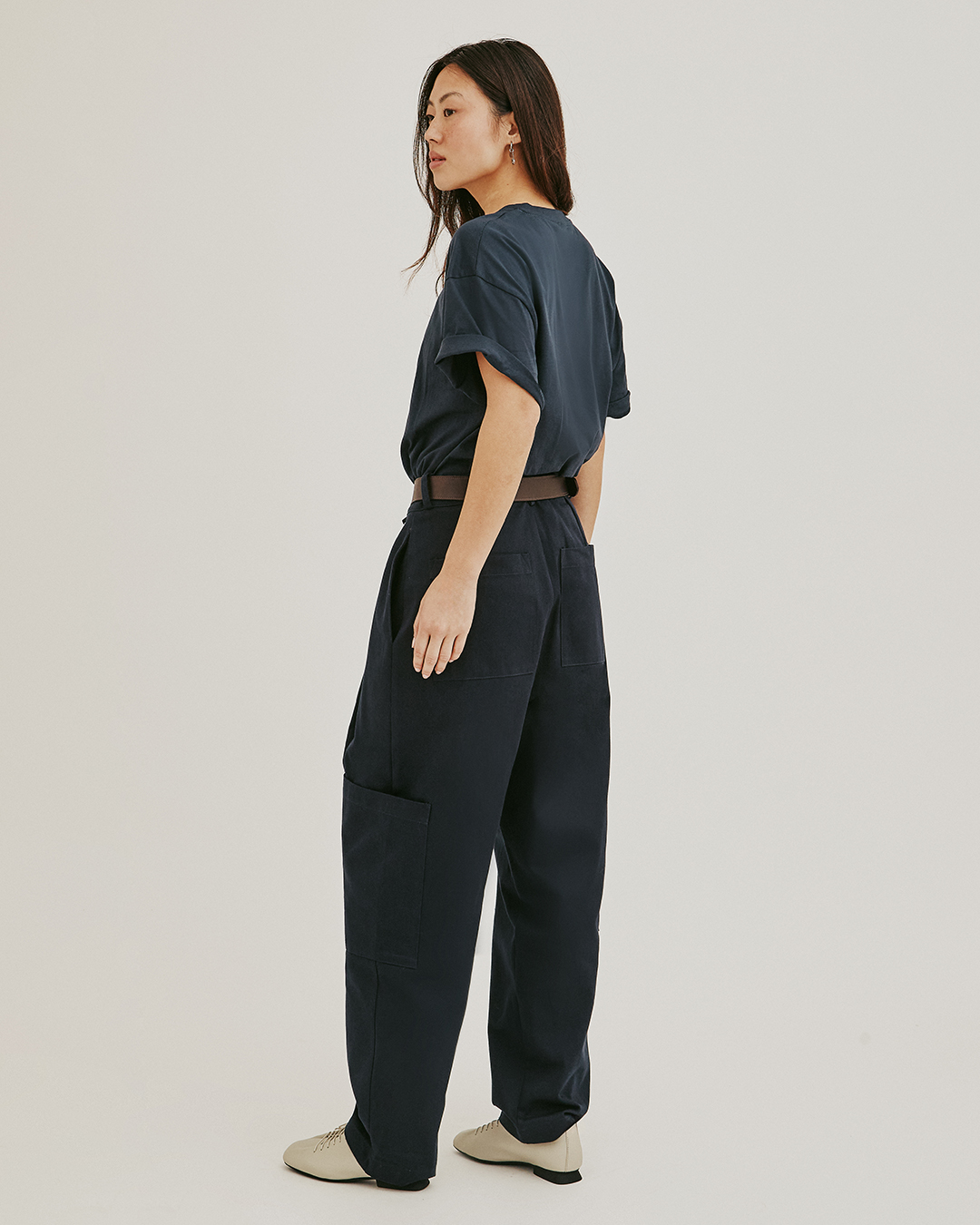 PANTALON RUMI UTILITARIO MARINO 4