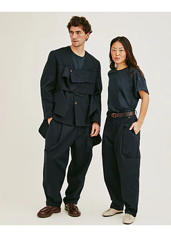 PANTALON RUMI UTILITARIO MARINO