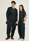 PANTALON RUMI UTILITARIO MARINO 1