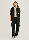 CHAQUETA RUMI UTILITARIA NEGRA  2