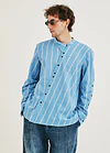 CAMISA MANA STRIPES CYAN 2
