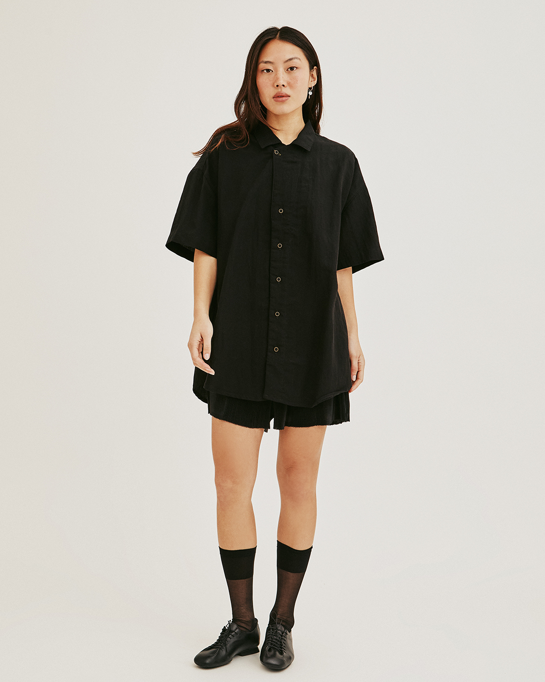 CAMISA LUTEA TWILL NEGRO 2