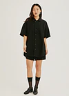 CAMISA LUTEA TWILL NEGRO 2