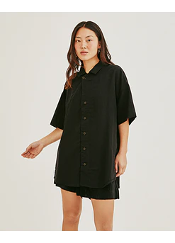 CAMISA LUTEA TWILL NEGRO