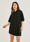 CAMISA LUTEA TWILL NEGRO 1