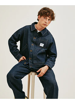 CHAQUETA AWAKI CROP DENIM