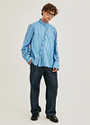 CAMISA MANA STRIPES CYAN 3