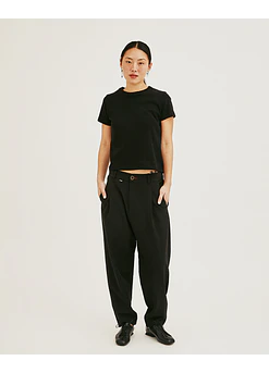 TOP JUNE RIB NEGRO