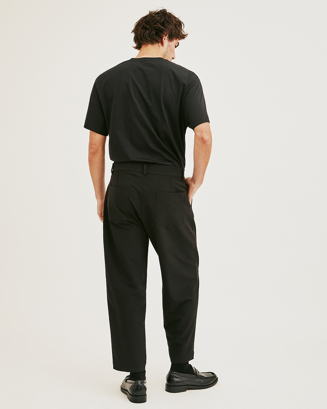 PANTALON OM STRIP NEGRO 2