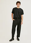 PANTALON OM STRIP NEGRO 4
