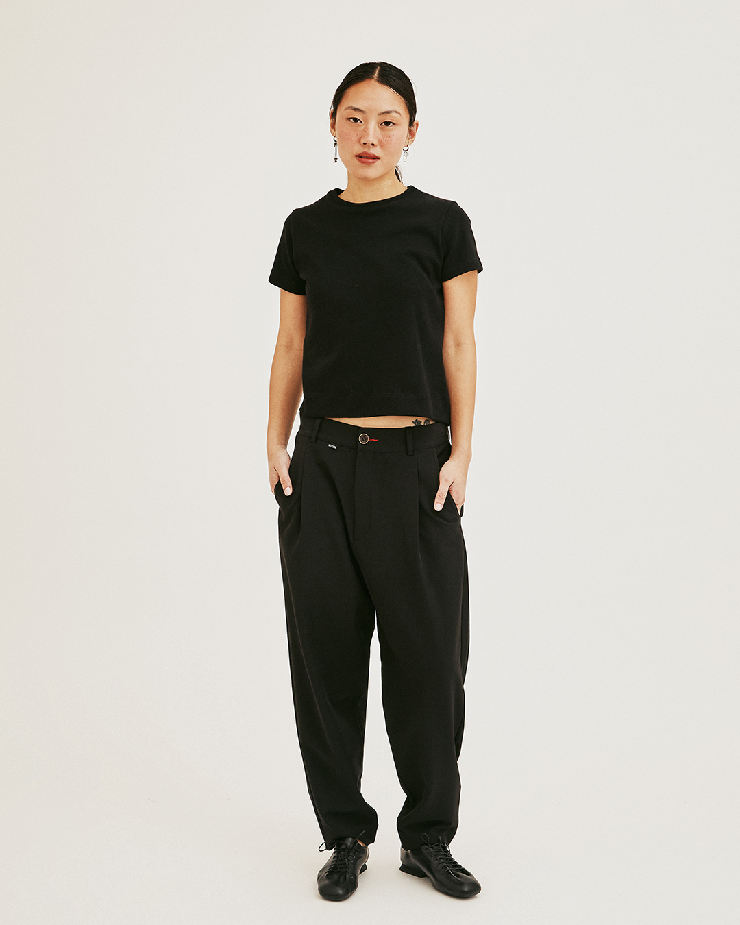 PANTALON OM STRIP NEGRO 3