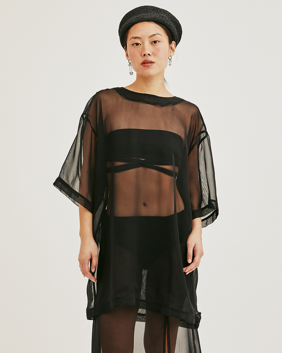 VESTIDO SAYA GASA NEGRO 2