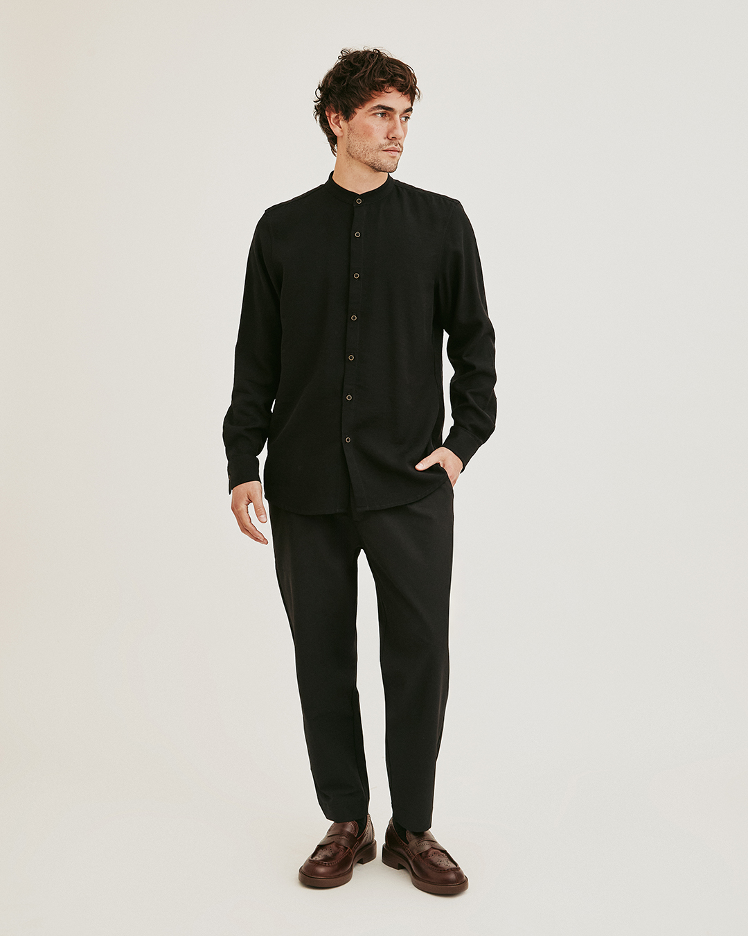 CAMISA TAWA TWILL NEGRO 3