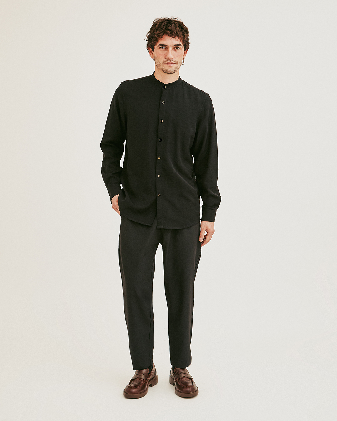 CAMISA TAWA TWILL NEGRO 4