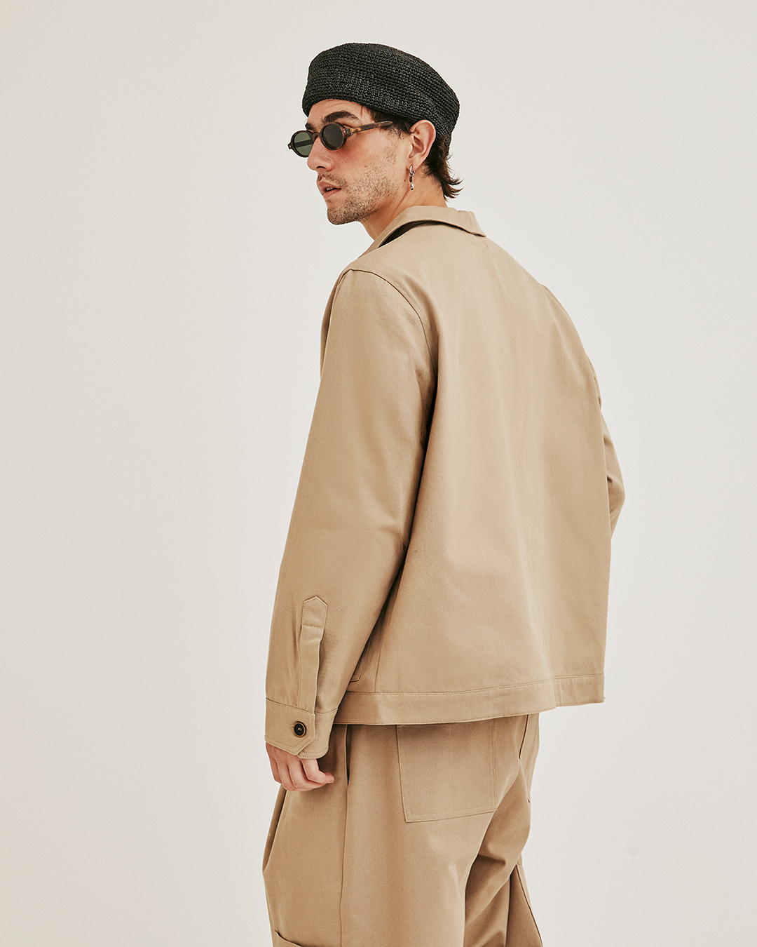 CHAQUETA AWAKI CROP CAMEL 3