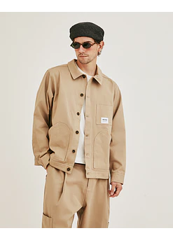 CHAQUETA AWAKI CROP CAMEL