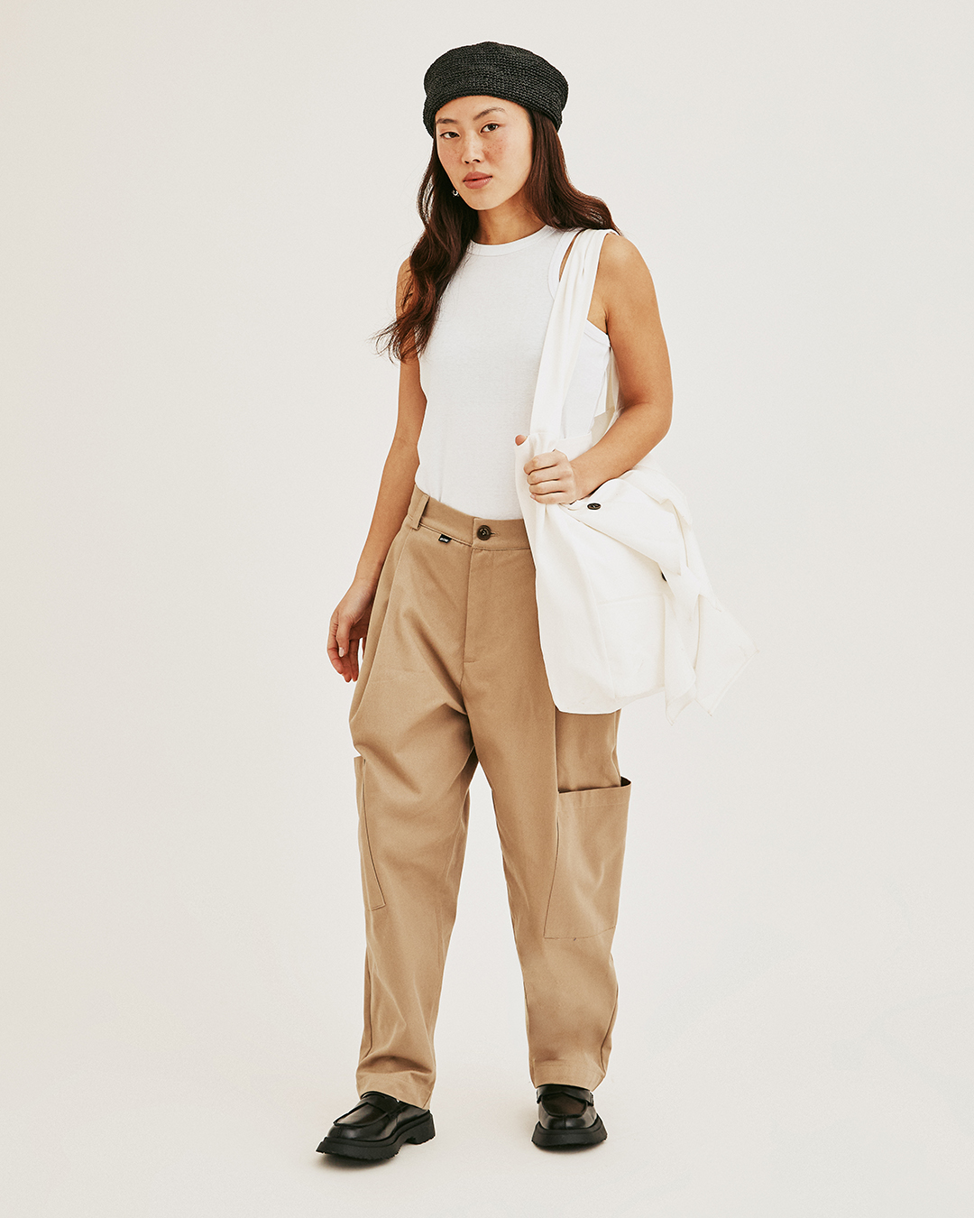 PANTALON RUMI UTILITARIO CAMEL 1