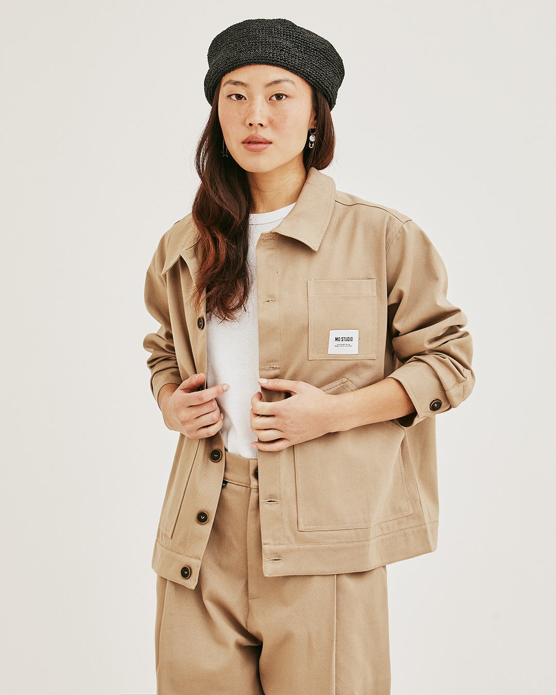 CHAQUETA AWAKI CROP CAMEL 2