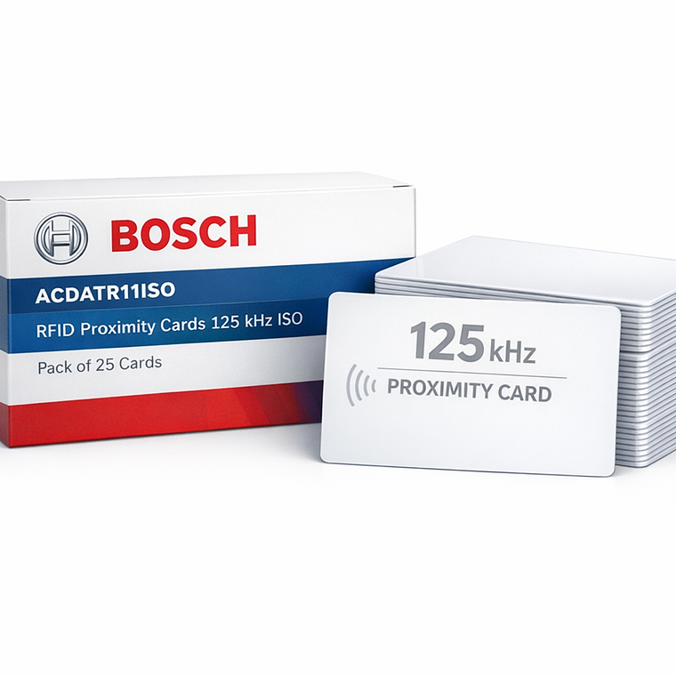BOSCH-ACDATR11ISO — Tarjetas RFID de Proximidad 125 kHz ISO 25 Piezas para Control de Acceso 1