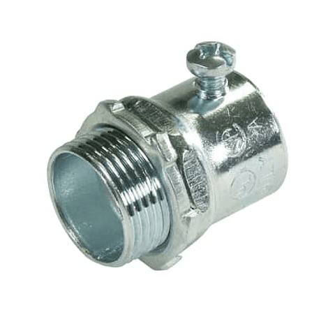 TC123A ABB, Conector con tornillo para tubo conduit EMT, 1 pulgada