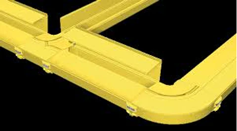FVTHD2X2LYL PANDUIT Tee vertical de fibra, 90 grados, 2x2