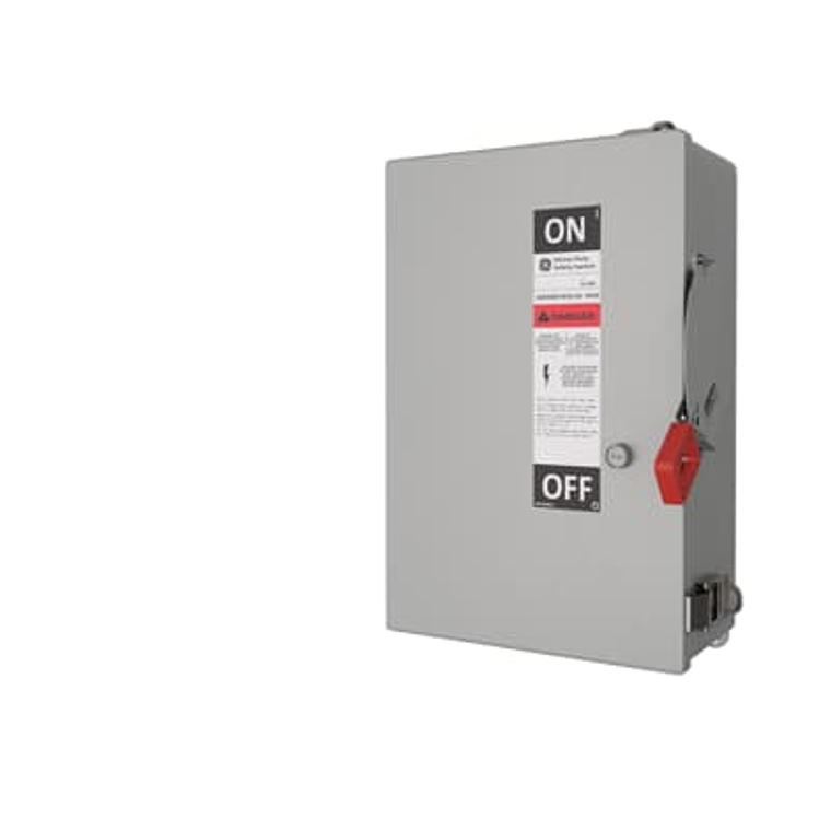 THN3363R ABB Interruptor de desconexión / Interruptor de seguridad, 100 Amp, 600 Volt AC, 3 polos, no fusible, NEMA 3R, pesado 1