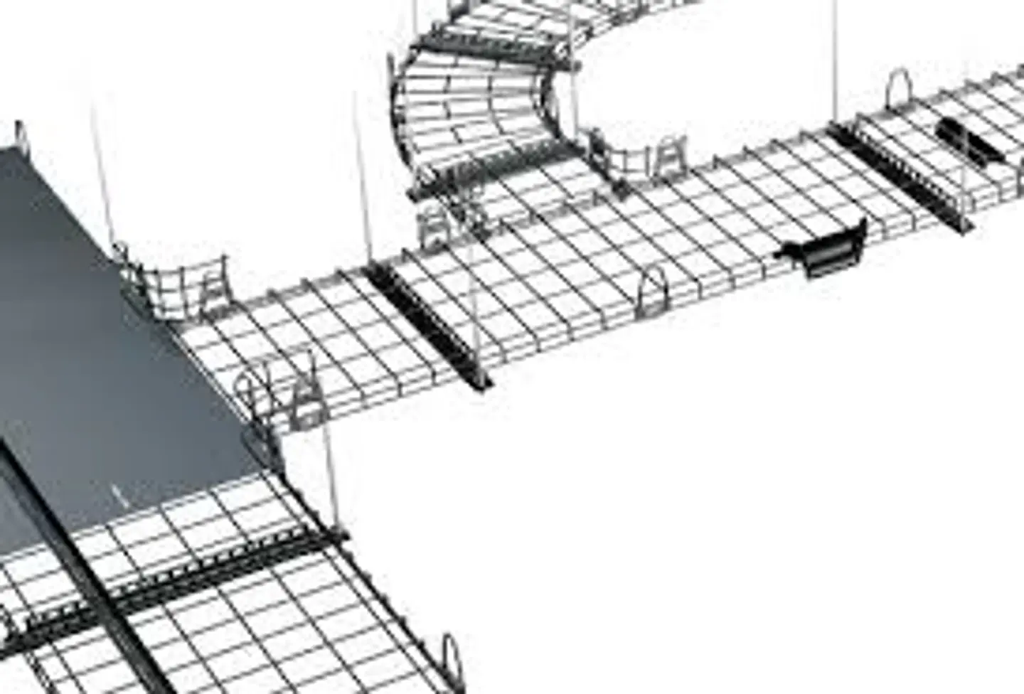 WGINTSPLBL PANDUIT Conector de empalme de intersección Wyr-Grid 1