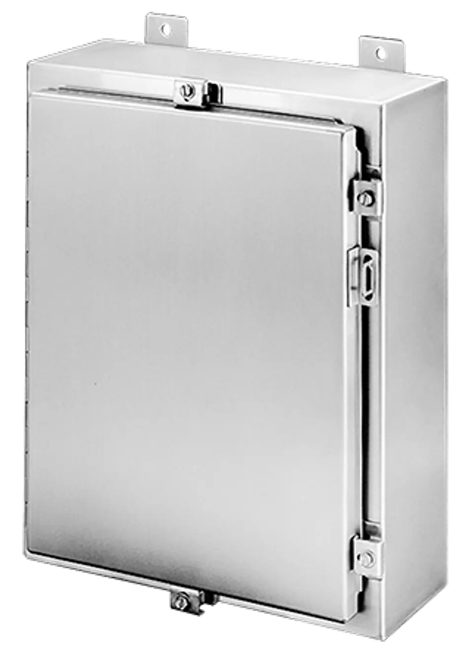 A48H3612SS6LP HOFFMAN Armario de pared con bisagra y abrazaderas NEMA Tipo 4X, 48x36x12, cepillado, SS316 1