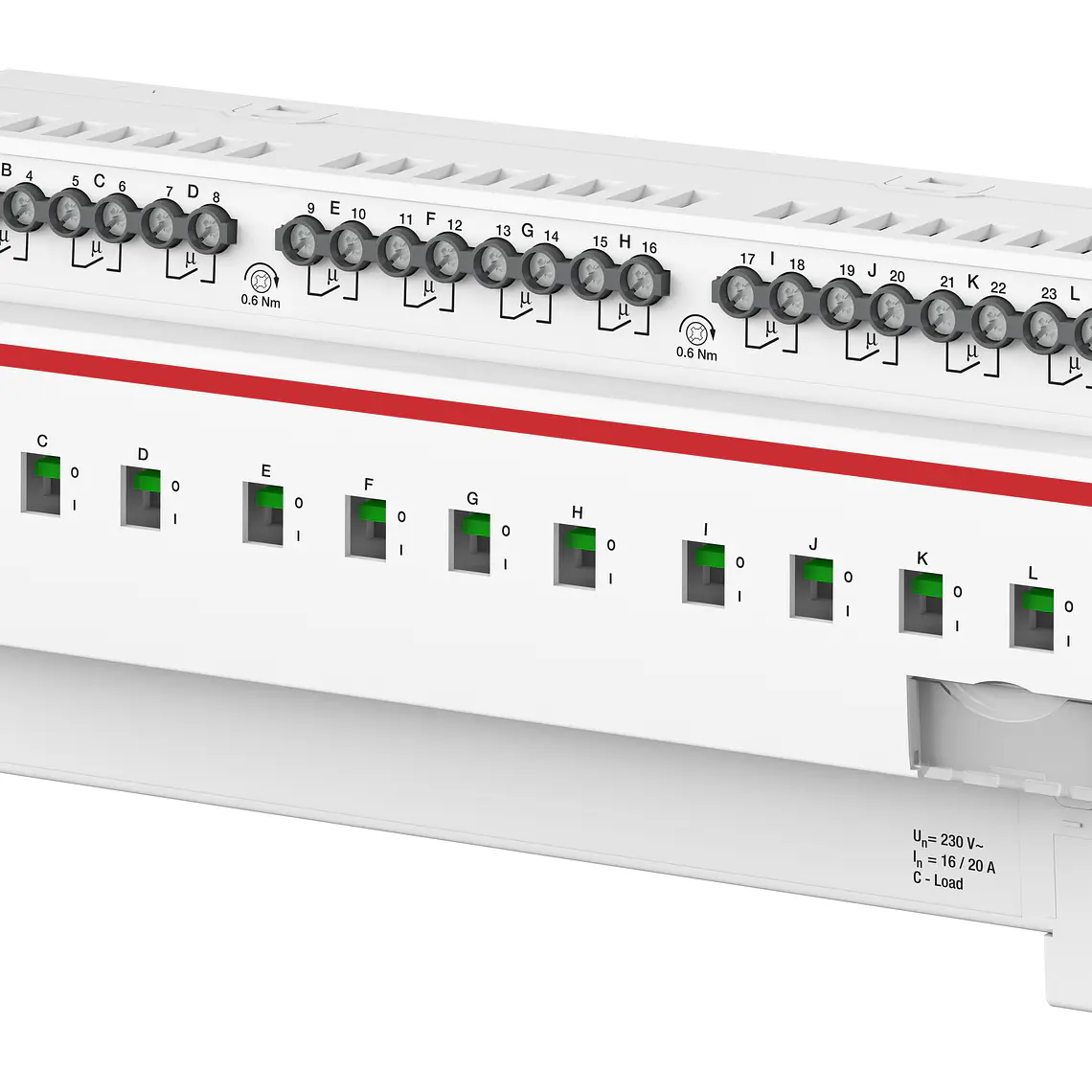 2CDG110272R0011 ABB Actuador de Interruptor, 12 canales, 16 A, C-Load, Función de Energía, MDRC 1