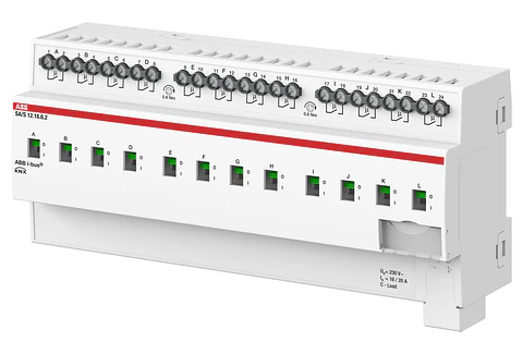 2CDG110272R0011 ABB Actuador de Interruptor, 12 canales, 16 A, C-Load, Función de Energía, MDRC
