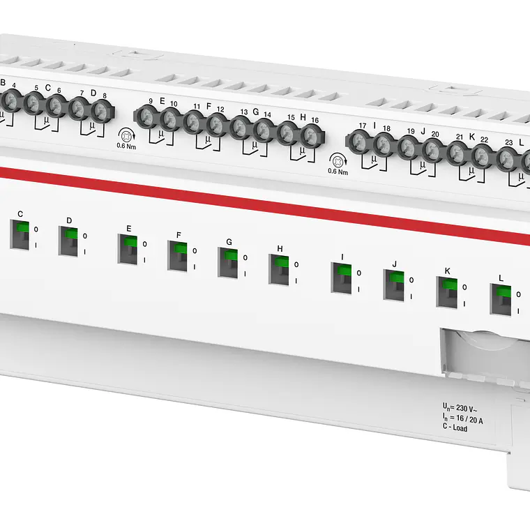 2CDG110272R0011 ABB Actuador de Interruptor, 12 canales, 16 A, C-Load, Función de Energía, MDRC 1