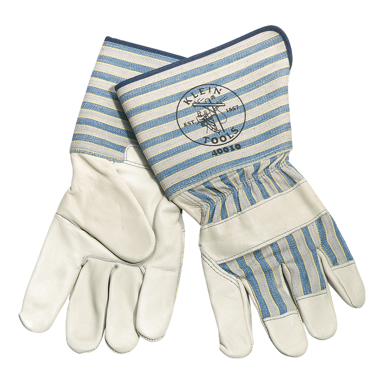40010 KLEIN TOOLS Guantes de protección de puño largo, talla grande 1