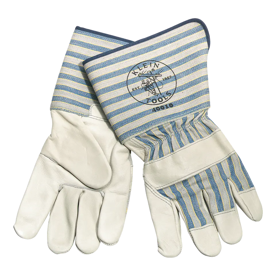 40010 KLEIN TOOLS Guantes de protección de puño largo, talla grande 1